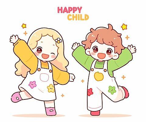 행복 어린이 꽃무늬 일러스트 놀이 표정 미소 웃음 소녀 소년 친구 유치원 춤 어린이날 즐거움 동심 국내일러스트 AI파일 여자 교육 기념일 남자 꽃 감정 무늬 관계 문화예술 사람 파일형식 벡터