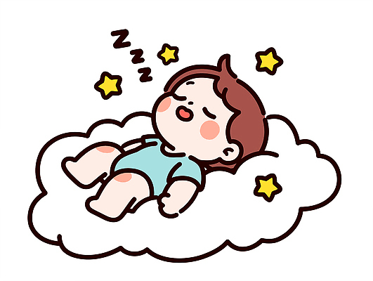 구름 별 일러스트 꿈 아기 잠 편안함 꿈나라 국내일러스트 AI파일 자연요소 사람 감각 파일형식 벡터