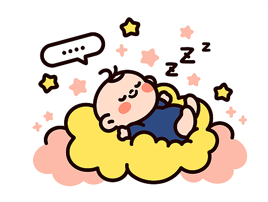 구름 별 일러스트 상상 꿈 아기 잠 편안함 조용 국내일러스트 AI파일 자연요소 사람 감각 파일형식 벡터