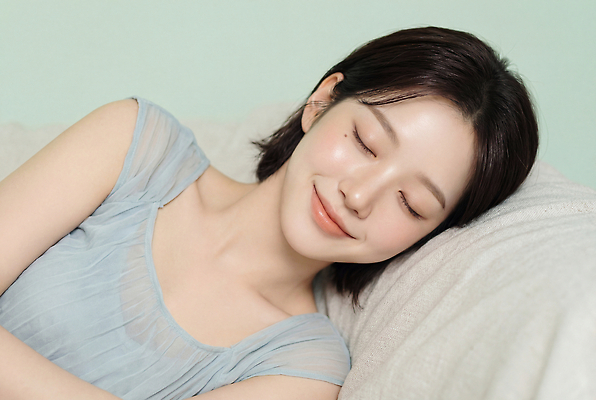 JPG 편집이미지 헤어스타일 옷 여자 포즈 표정 소파 촬영 기댐 방 잠 편안함 피부 피부관리 스킨케어 의료성형뷰티 안락 편집실사 AI인물포토 AI콘텐츠 컨셉 의자 모션 사람 신체부위 뷰티 감각 CG 파일형식 AI포토 가구 생활용품 오브젝트