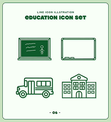 교육 선 라인일러스트 일러스트 교실 학교 수업 버스 학습 칠판 스쿨버스 화이트보드 학원 모음 국내일러스트 AI파일 육상교통 대중교통 파일형식 벡터