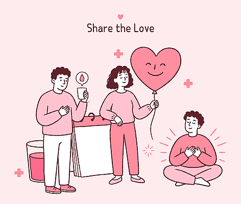 손 행복 감정 일러스트 사랑 사람 앉기 이벤트 일상 기쁨 마음 풍선 헌혈 국내일러스트 AI파일 캠페인 모션 라이프 신체부위 봉사 파일형식 벡터
