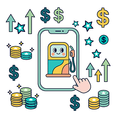 손 음식 돈 핸드폰 스마트기기 기계 재산 가격 상승 주유 파일형식 벡터 주유기 달러 기름값 주유소 스크린 동전 화살표 경제 스마트폰 어플리케이션 손가락 국내일러스트 AI파일 일러스트 석유 기름 지원 고유가