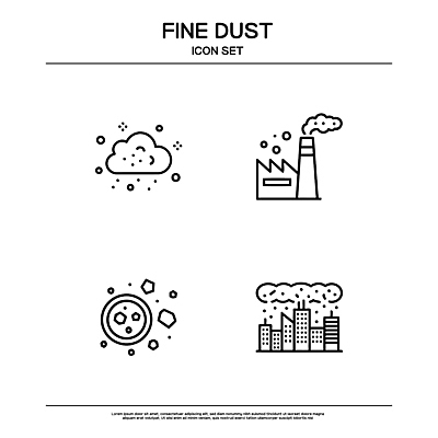 기호 산업 일러스트 공장 건강 건물 환경 대기 환경오염 오염 입자 먼지 대기오염 미세먼지 국내일러스트 AI파일 문자 건축물 컨셉 공업 파일형식 벡터 건축