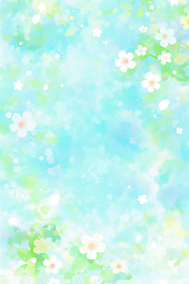 JPG 식물 디자인 꽃 컬러 하늘색 꽃백그라운드 일러스트 수채화 초원 맑음 봄 그림 밝은색 뷰티풀 국내일러스트 AI일러스트 AI콘텐츠 계절 백그라운드 날씨 파란색 파일형식