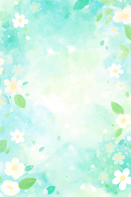 JPG 식물 디자인 꽃 컬러 하늘색 잎 꽃백그라운드 일러스트 수채화 파란색 물감 그림 차분 국내일러스트 AI일러스트 AI콘텐츠 백그라운드 컨셉 미술도구 파일형식