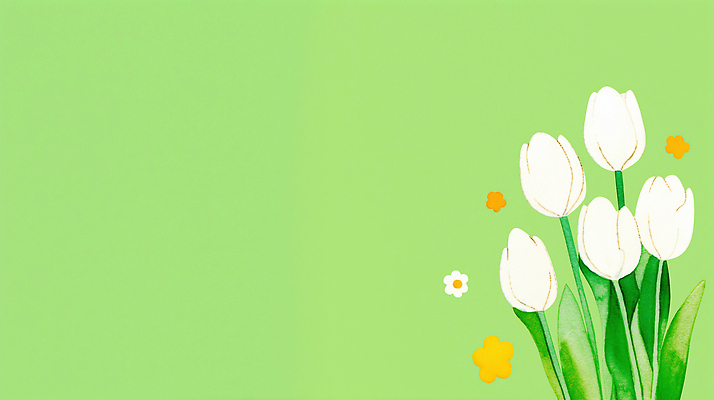 JPG 식물 디자인 꽃잎 꽃 화초 컬러 잎 꽃백그라운드 일러스트 자연 생명 초록색 봄 튤립 그림 국내일러스트 AI일러스트 AI콘텐츠 계절 백그라운드 생태계 파일형식