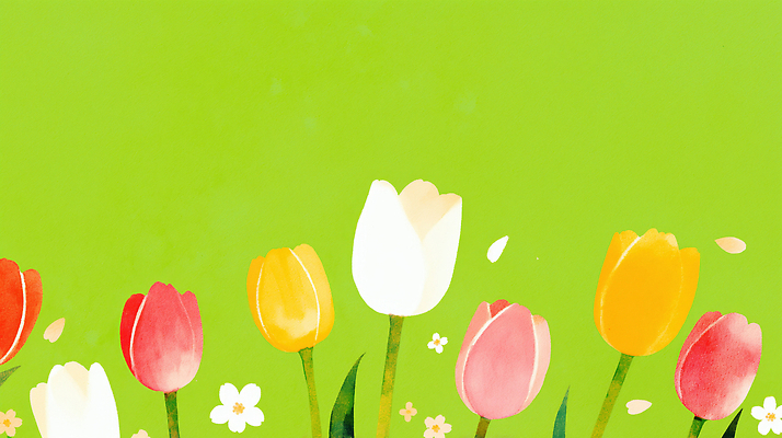 JPG 식물 꽃잎 꽃 화초 컬러 잎 꽃밭 꽃백그라운드 일러스트 자연 생명 초록색 정원 봄 튤립 원예 정원가꾸기 국내일러스트 AI일러스트 AI콘텐츠 계절 백그라운드 취미 생태계 파일형식