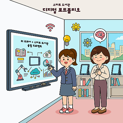 교육 어린이 일러스트 협력 아이디어 기술 학습 컴퓨터 스크린 교사 발표 창의력 프로젝트 국내일러스트 AI파일 직업 컨셉 사람 전자제품 파일형식 벡터
