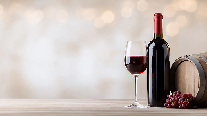 JPG 편집이미지 음료 와인잔 포도 잔 통 와인 분위기 고급 레드와인 와인병 오크통 편집실사 AI컴퓨터그래픽 AI콘텐츠 식기 컨셉 술잔 과일 병_용기 주류 CG 파일형식