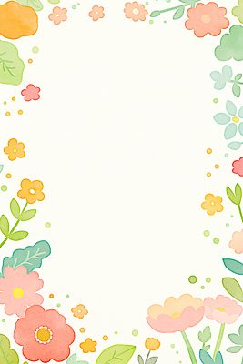 JPG 식물 디자인 꽃 예술 백그라운드 일러스트 자연 수채화 봄 화사함 꽃프레임 국내일러스트 AI일러스트 AI콘텐츠 계절 컨셉 프레임 생태계 파일형식