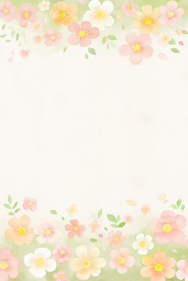 JPG 식물 디자인 꽃 백그라운드 일러스트 자연 수채화 그림 꽃프레임 뷰티풀 국내일러스트 AI일러스트 AI콘텐츠 프레임 생태계 파일형식