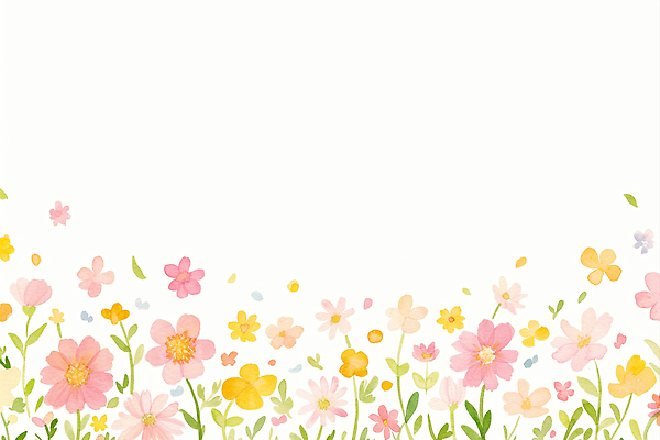 JPG 식물 꽃 백그라운드 꽃밭 일러스트 자연 생명 풍경 봄 화사함 뷰티풀 국내일러스트 AI일러스트 AI콘텐츠 계절 컨셉 생태계 파일형식