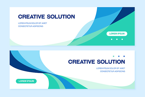 템플릿 디자인 배너템플릿 가로배너 컬러 곡선 텍스트 시안 추상 초록색 파란색 웹 현수막 모던 레이아웃 배너세트 AI파일 배너 선 무늬 인터넷 가로 세트 파일형식 벡터