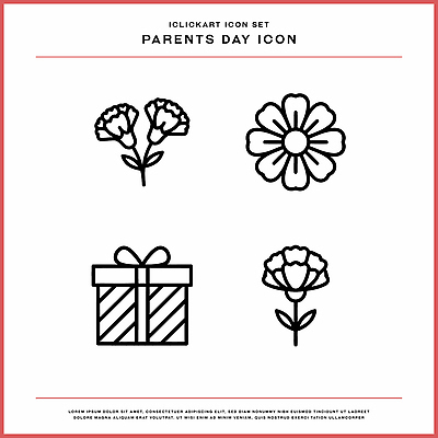 꽃 일러스트 기념 선물 이벤트 장식 축하 어버이날 카네이션 심플 화사함 가정의달 국내일러스트 AI파일 식물 기념일 컨셉 5월 파일형식 벡터