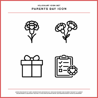 꽃 상징 일러스트 기념 선물 이벤트 축하 어버이날 카네이션 심플 가정의달 국내일러스트 AI파일 식물 기념일 컨셉 5월 파일형식 벡터