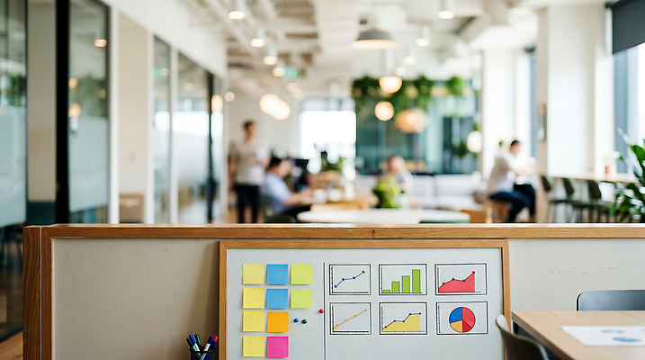 JPG 편집이미지 그래프 사무실 메모지 업무 작업 사무 책상 서류판 편집실사 AI포토 AI콘텐츠 가구 비즈니스 사무용품 CG 파일형식