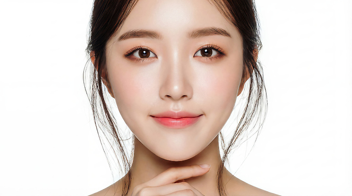 JPG 편집이미지 여자 행복 얼굴 미소 화장 피부 광택 뷰티풀 의료성형뷰티 편집실사 AI인물포토 AI콘텐츠 감정 표정 사람 신체부위 뷰티 CG 파일형식 AI포토