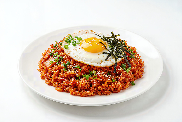 JPG 편집이미지 한식 한국 요리 계란 식사 고명 맛 김 볶음밥 레시피 파 김치볶음밥 편집실사 AI포토 AI콘텐츠 아시아 음식 컨셉 채소 알 해조류 CG 파일형식
