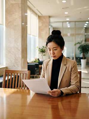 여자 가구 컨셉 회사 비즈니스 사람 업무 직장인 CG 파일형식 AI포토 사무실 문서 책상 집중 작업 식물 조명 경영 사무 직장 편집실사 JPG 편집이미지 비즈니스우먼 의료성형뷰티 AI인물포토 AI콘텐츠