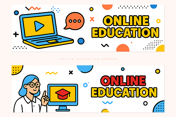 템플릿 배너 배너템플릿 여자 교육 가로배너 노트북 학습 컴퓨터 교사 현수막 학습자료 온라인강의 배너세트 AI파일 직업 사람 가로 전자제품 세트 강의 교육자료 파일형식 벡터 언택트