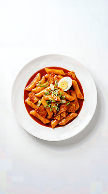 JPG 편집이미지 접시 한식 음식 한국 요리 맛 떡볶이 분식 파 삶은계란 편집실사 AI포토 AI콘텐츠 식기 아시아 컨셉 채소 계란 계란요리 CG 파일형식
