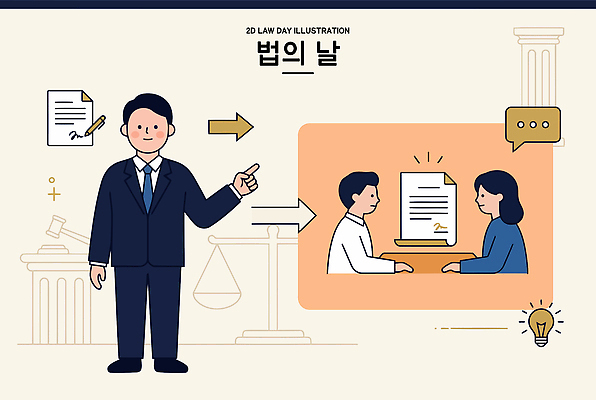 여자 남자 일러스트 정보 도움 고객 상담 전달 문서 법 문제 변호사 법의날 국내일러스트 AI파일 직업 컨셉 사람 파일형식 벡터 법정기념일
