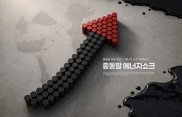 PSD 편집이미지 산업 화살표 중동 빨간색 경제 세계 검은색 에너지 성장 변화 시장 사회이슈 원통 인플레이션 이미지편집 고유가 나라 컬러 컨셉 상승 파일형식