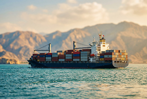 JPG 편집이미지 바다 산 항해 항구 운송업 배 컨테이너 사회이슈 물류 선박 편집실사 AI포토 AI콘텐츠 호르무즈해협 산업 컨셉 수상교통 교통시설 CG 파일형식