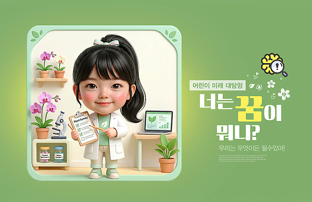 PSD 식물 편집이미지 직업 교육 어린이 과학 자연 미래 학습 환경 꿈 관찰 기록 체험 원예 장래희망 장래 이미지편집 컨셉 모션 사람 취미 생태계 파일형식