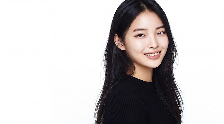 JPG 모델 편집이미지 헤어스타일 여자 얼굴 포즈 미소 웃음 사람 상반신 머리 흰배경 의료성형뷰티 편집실사 AI인물포토 AI콘텐츠 백그라운드 표정 신체부위 흰색 CG 파일형식 AI포토