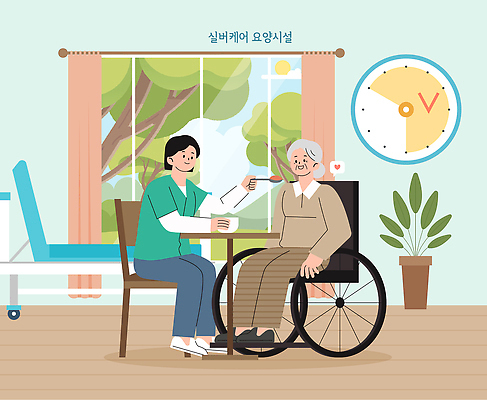 여자 노년 일러스트 건강 일상 생활 치료 실버라이프 식사 환자 간호사 간호 노인복지 요양원 노인요양 돌봄 지원 국내일러스트 AI파일 라이프스타일 의학 모션 사람 성인 라이프 의료진 복지 요양 파일형식 벡터 직업 사회이슈 컨셉