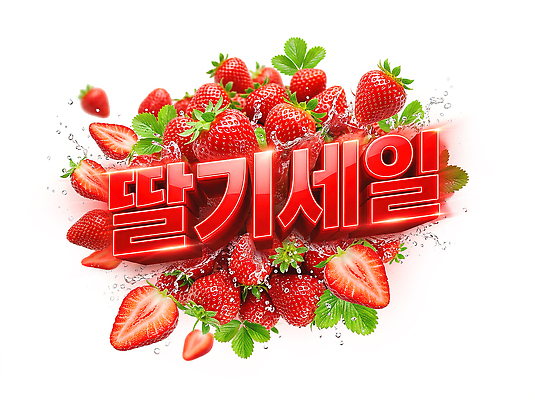 PSD 편집이미지 과일 딸기 이벤트 빨간색 농작물 세일 신선 이미지편집 컬러 농업 파일형식 산업