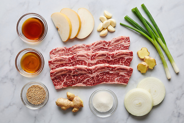 JPG 편집이미지 식재료 재료 양파 마늘 육류 배 설탕 간장 생강 대파 참깨 LA갈비 맛술 편집실사 AI포토 AI콘텐츠 채소 소고기 양념 CG 깨 파 파일형식
