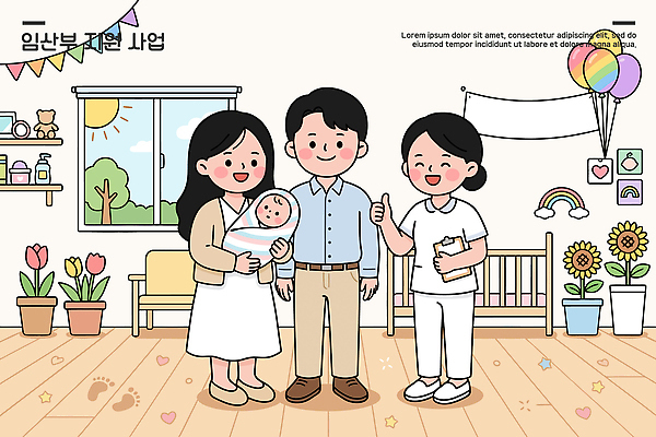 여자 행복 일러스트 가족 사랑 웃음 부모 태양 임산부 임신 방 간호사 축하 아기 출산 정부정책 국내일러스트 AI파일 자연요소 감정 컨셉 관계 표정 사람 의료진 정책 파일형식 벡터
