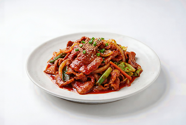 JPG 편집이미지 접시 한식 채소 반찬 요리 식당 식사 양념 맛 볶음 간장 레시피 고기요리 제육볶음 편집실사 AI포토 AI콘텐츠 식기 음식 컨셉 상점 CG 파일형식