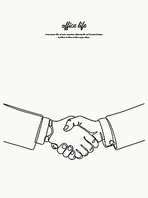 라인일러스트 일러스트 비즈니스 관계 협력 직장 두명 업무 동료 제안 국내일러스트 AI파일 회사 사람 작업 파일형식 벡터