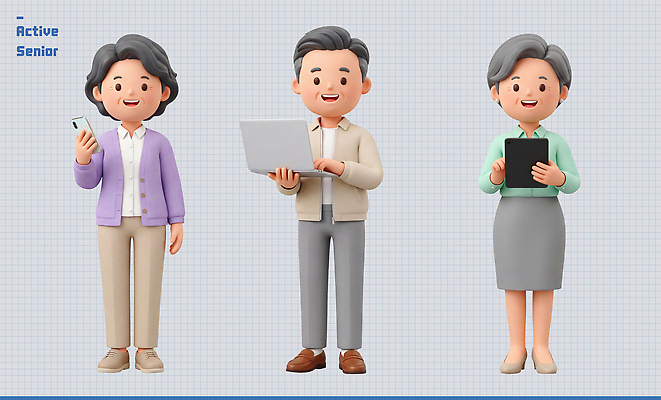 PSD 편집이미지 인터넷 모바일 기술 일상 노트북 스마트폰 태블릿 디지털 정보 소통 액티브시니어 편집3D 컨셉 라이프 전자제품 실버라이프 핸드폰 스마트기기 3D 파일형식 라이프스타일 생활 디지털합성