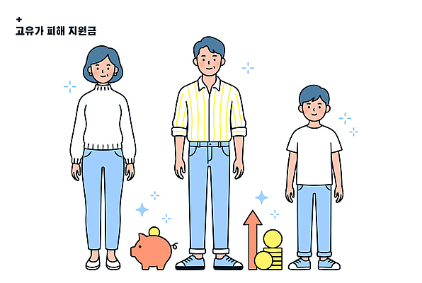 컨셉 관계 사람 경제 상승 정책 지원 파일형식 벡터 고유가 피해 지원금 정보 가족 절약 남자 여자 어린이 금융 일러스트 국내일러스트 AI파일 정부정책