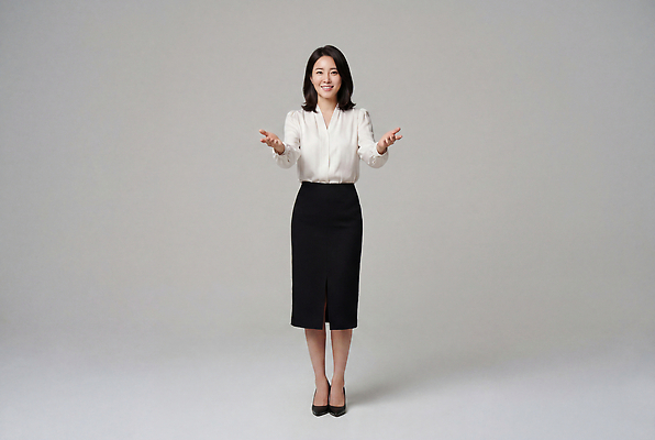 JPG 모델 편집이미지 여자 포즈 비즈니스 회색배경 실내 서기 웃음 정장 성인 상담 의료성형뷰티 편집실사 AI인물포토 AI콘텐츠 옷 백그라운드 모션 표정 사람 내부 회색 CG 파일형식 AI포토