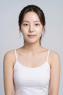 JPG 모델 편집이미지 여자 포즈 스튜디오 표정 사람 민소매 뷰티 흰색 프로필 의료성형뷰티 편집실사 AI인물포토 AI콘텐츠 컬러 상의 CG 파일형식 AI포토