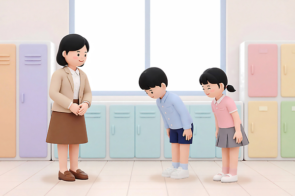 PSD 편집이미지 학생 교육 초등학생 포즈 교실 성인 학습 교사 인사 스승의날 상호작용 편집3D 직업 기념일 학교 사람 3D 예절 파일형식