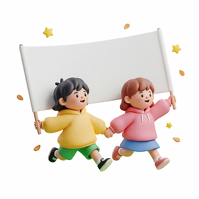 자연요소 감정 관계 모션 프레임 사람 3D 파일형식 팻말 들기 어린이 깃발 달리기 손잡기 놀이 즐거움 별 친구 PSD 편집3D 편집이미지