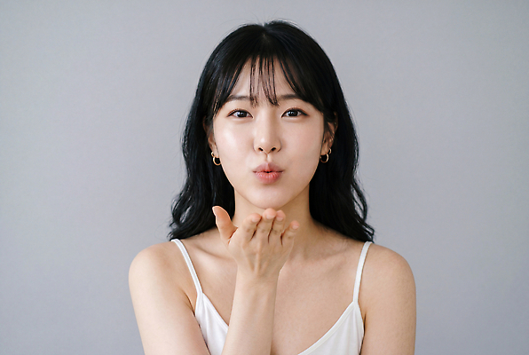 JPG 편집이미지 헤어스타일 여자 포즈 표정 미소 손짓 앞모습 의료성형뷰티 편집실사 AI인물포토 AI콘텐츠 뷰포인트 모션 사람 CG 파일형식 AI포토