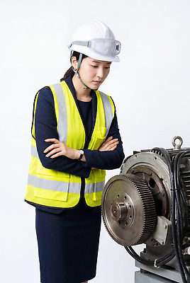 JPG 편집이미지 여자 산업 기술 작업복 기계 장비 기술자 엔지니어 수리 안전모 집중 점검 의료성형뷰티 편집실사 기계공학 AI인물포토 AI콘텐츠 직업 옷 컨셉 사람 헬멧 안전장비 CG 공학 파일형식 AI포토 교육 안전 보호장비