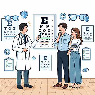 안경 일러스트 의학 건강 대화 설명 사람 치료 자료 진료 환자 의사 상담 시력 방문 안과 시력검사 서류판 시력감퇴 시력검사표 시력저하 국내일러스트 AI파일 잡화 모션 병원 말하기 사무용품 의료진 검사 파일형식 벡터