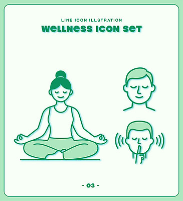 여자 남자 일러스트 휴식 스트레스 건강 평화 영혼 집중 명상 조용 심리 국내일러스트 웰니스 AI파일 컨셉 사람 파일형식 벡터