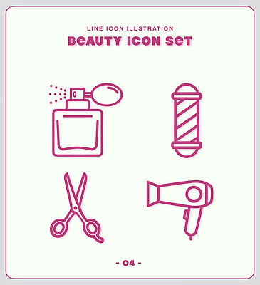 디자인 일러스트 세트 뷰티 머리카락 도구 드라이어 향수 미용가위 뷰티풀 스타일 국내일러스트 AI파일 가위 머리 화장품 미용용품 파일형식 벡터 문구용품 신체부위 오브젝트 사람