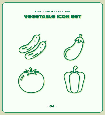 디자인 토마토 채소 일러스트 피망 오이 세트 그리기 국내일러스트 AI파일 모션 파일형식 벡터