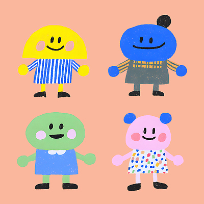 PSD 캐릭터 디자인 어린이 일러스트 상상 웃음 친구 즐거움 그림 일러캐릭터 감정 관계 표정 사람 파일형식